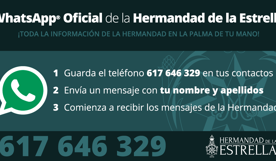 La Hermandad de la Estrella estrena servicio de WhatsApp