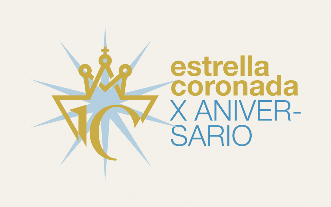 Logotipo del X Aniversario de la Coronación de la Virgen de la Estrella